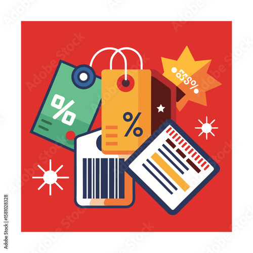 Retail Label Tag Icon Collection for Pricing and Discounts