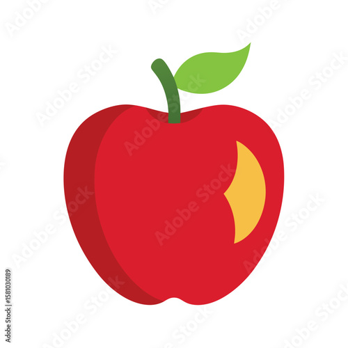 Rose Apple Vector Showing Profile and Cross Section View
