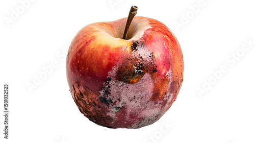 Rotten Red Apple Decaying Fruit Spoiled Food