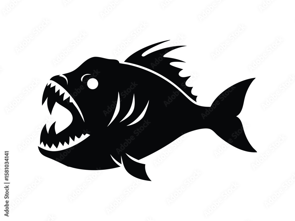 Fototapeta premium Neon tetra fish vector illustration cartoon, clipart & line art design on white background