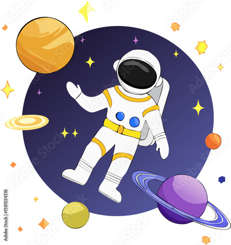 astronaut in space