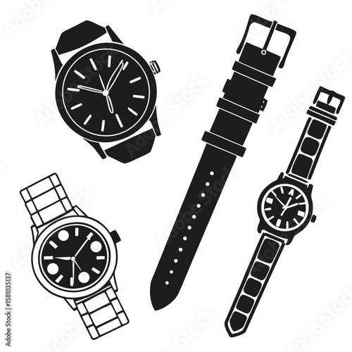 Assorted watch faces and straps watches watch straps