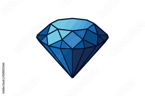 Sapphire gradient Vector on white background.01