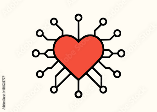 Neural heart vector, fusion of artificial intelligence and emotional data