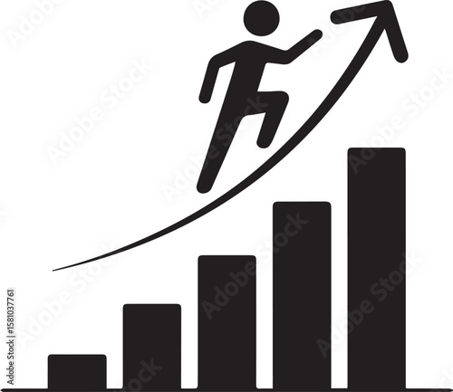  stair growth arrow up