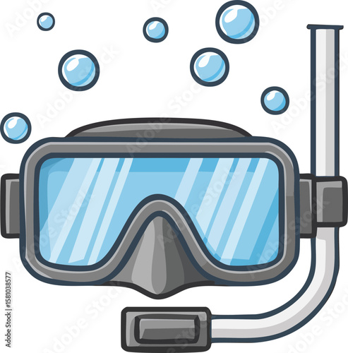 diving mask and snorkel