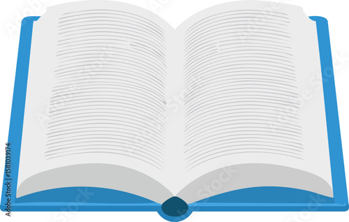 open book isolated on white