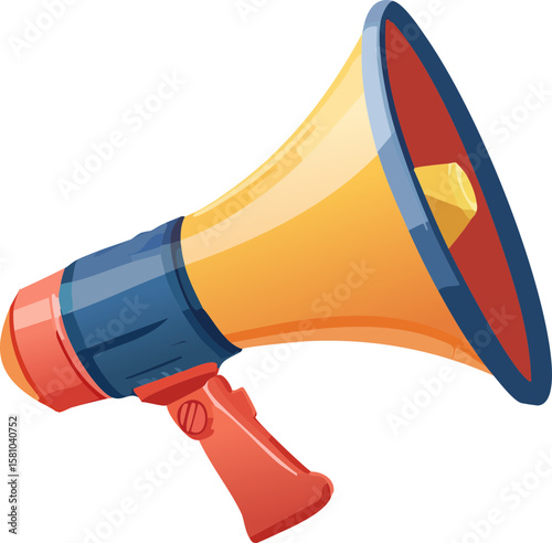 megaphone icon on white background
