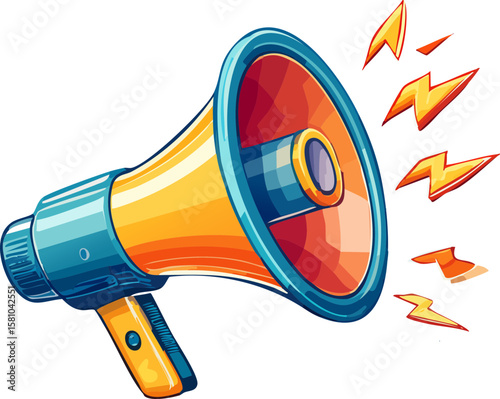 megaphone announcement loudspeaker