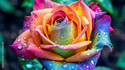 close up of colorful flower