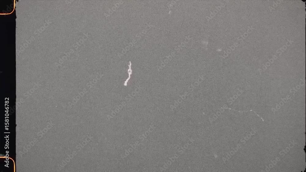 Retro 16 mm Sprocket Film Strip Overlay with Coarse Grain and Light Leaks