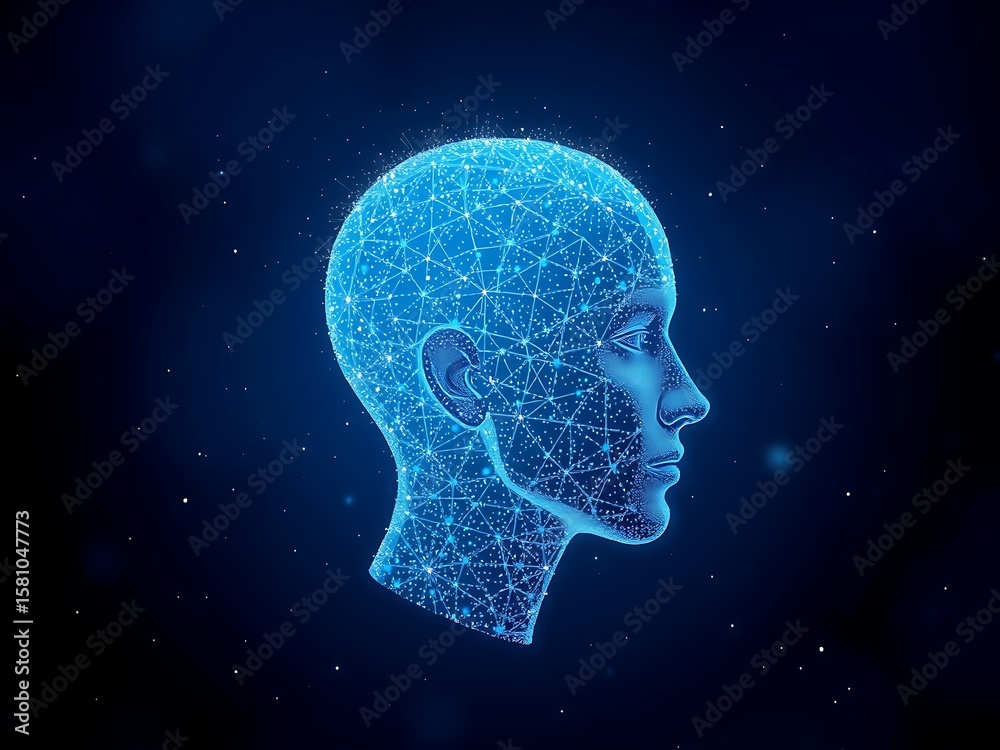 Obraz premium human head with brain
