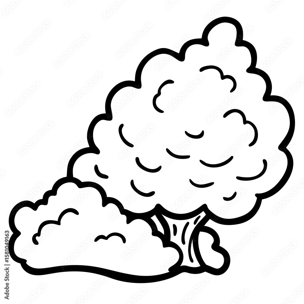 Air Pollution Line Art Vector Air Pollution Line Art Vector