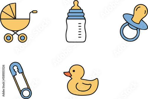 icon set black and white
