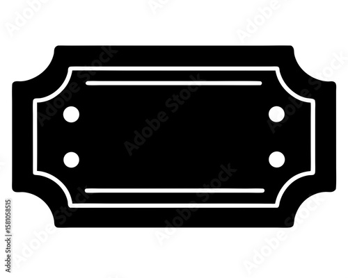 Ticket icon. ticket cinema movie theater film vector icon. ticket glyph icon. Ticket admit icon. Movie ticket stub sign.