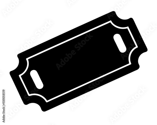 Ticket icon. ticket cinema movie theater film vector icon. ticket glyph icon. Ticket admit icon. Movie ticket stub sign.