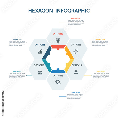Modern infographic design template vector layout for business presentation
