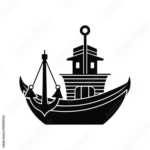 fishing boat icon