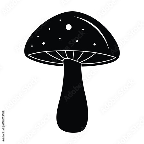 vector illustration of a mushroom