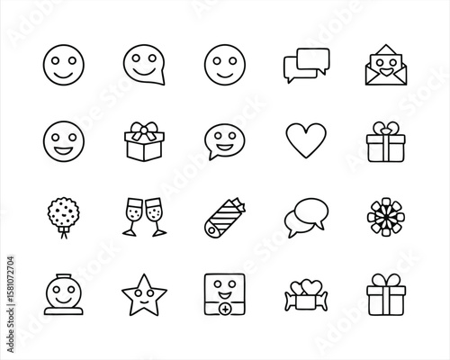Hugging Face icon set