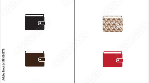 Wallet Icon Vector for Finance, Payment, and Personal Budgeting Design