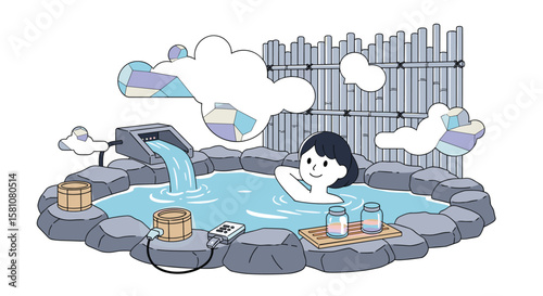 Relaxing Hot Spring Experience Embracing Tranquil Japanese Onsen Culture and Serenity