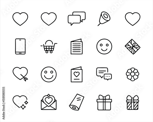 poll icon set