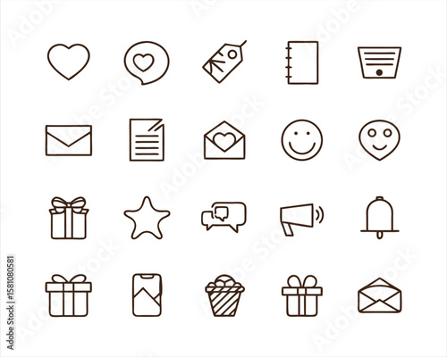 poll icon set