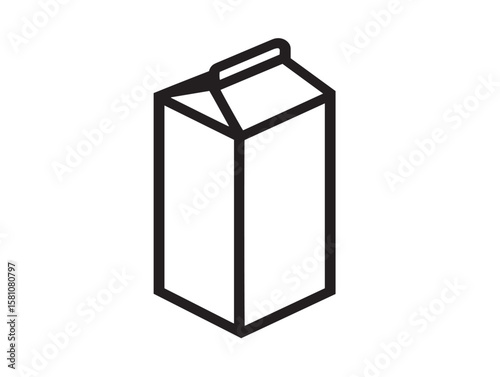 Healthy fruit juice box vector illustration