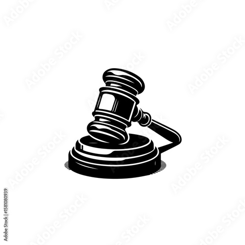 Judge Gavel silhouette , Judge Gavel vector