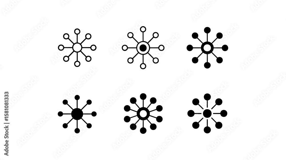 Vector art of a set of minimalist geometric designs and patterns isolated on white background Vector art of a set of minimalist geometric designs and patterns isolated on white background