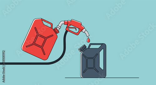 Fueling a Jerry Can from a Gasoline Container for Emergency Power and Transport Needs