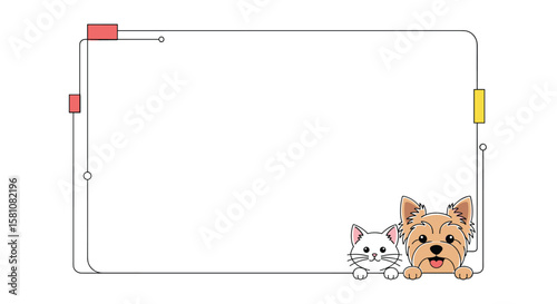 Playful Puppy and Kitten Adventures in a Digital World Fun for Everyone