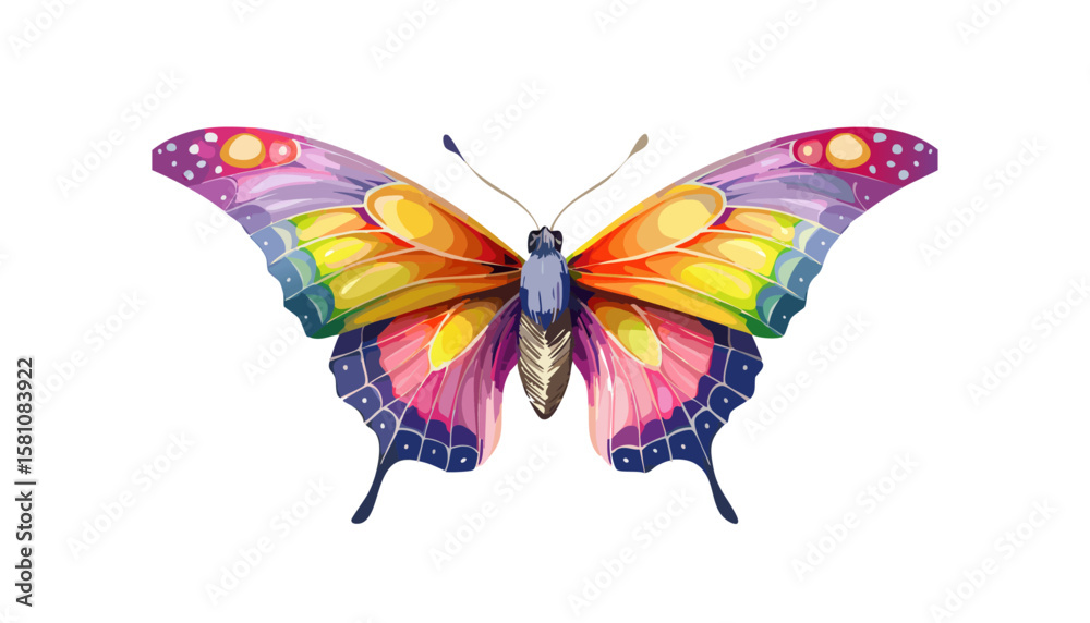 Obraz premium Collection of butterfly silhouette icon vectors in elegant flat style on white background, perfect for nature designs, beauty logos, eco branding, and spring-themed illustrations