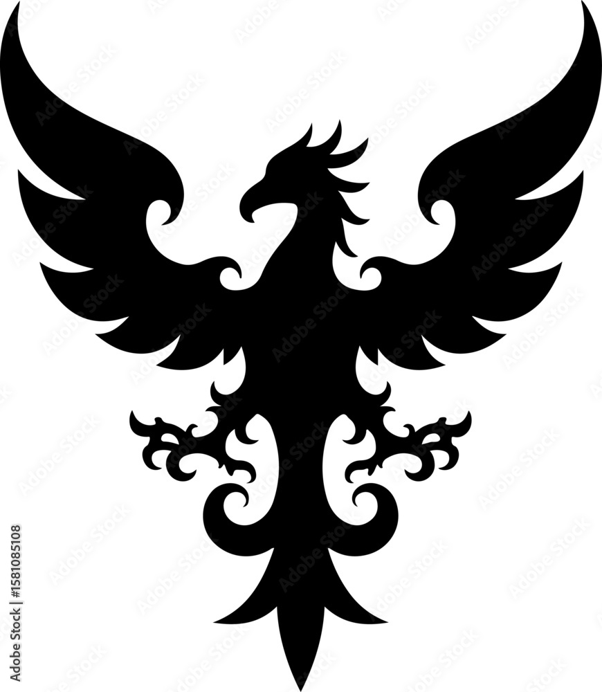 Fototapeta premium Tribal Gothic Cross Tattoo Design