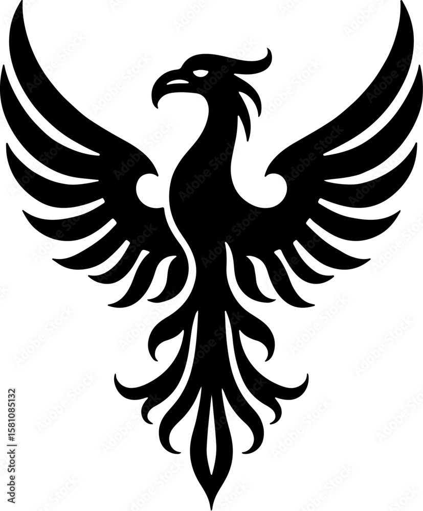 Fototapeta premium Tribal Gothic Cross Tattoo Design