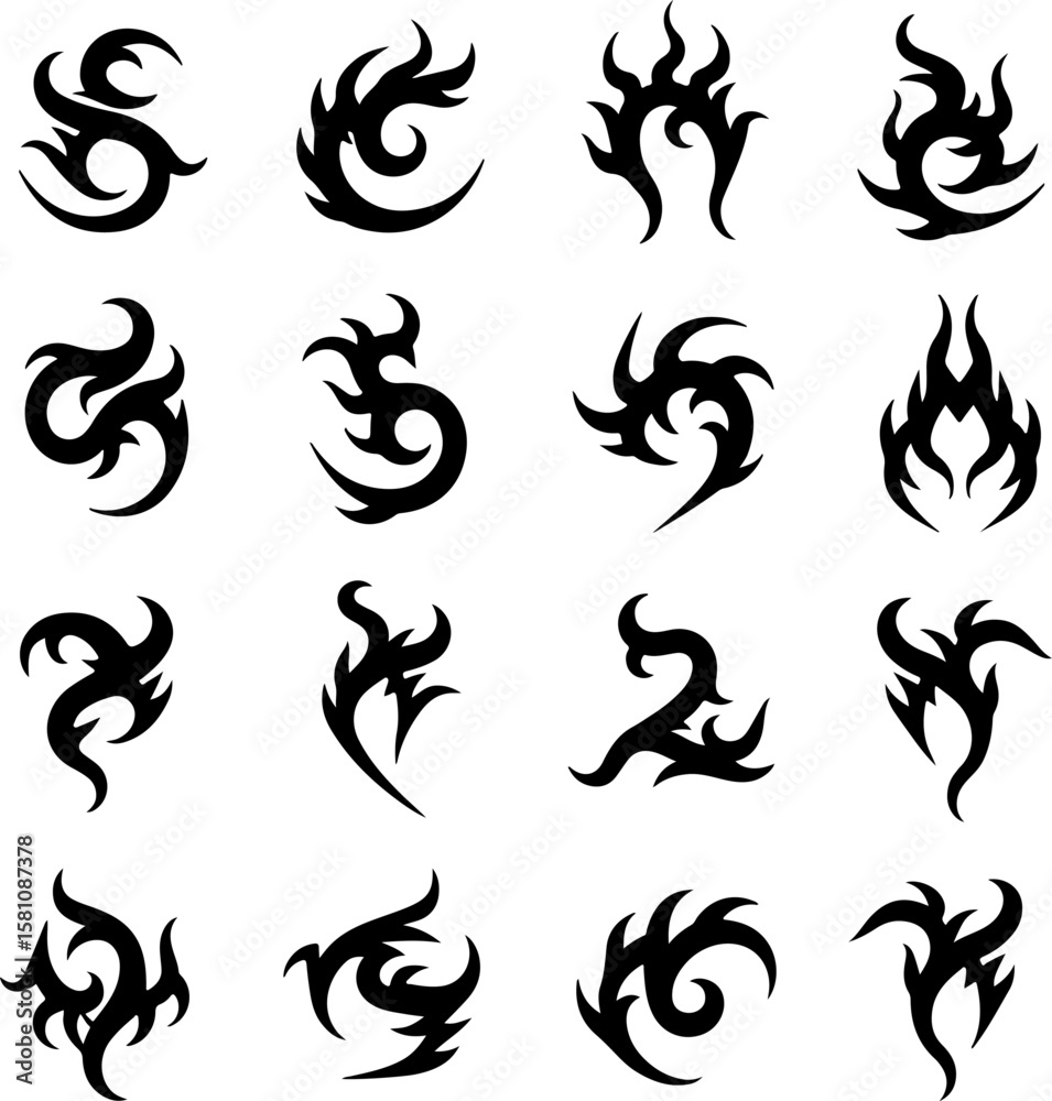 Tribal Tattoo, Design, Vector graphics Tribal Tattoo, Design, Vector graphics