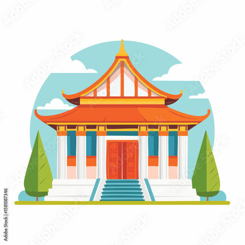 Temple vector 