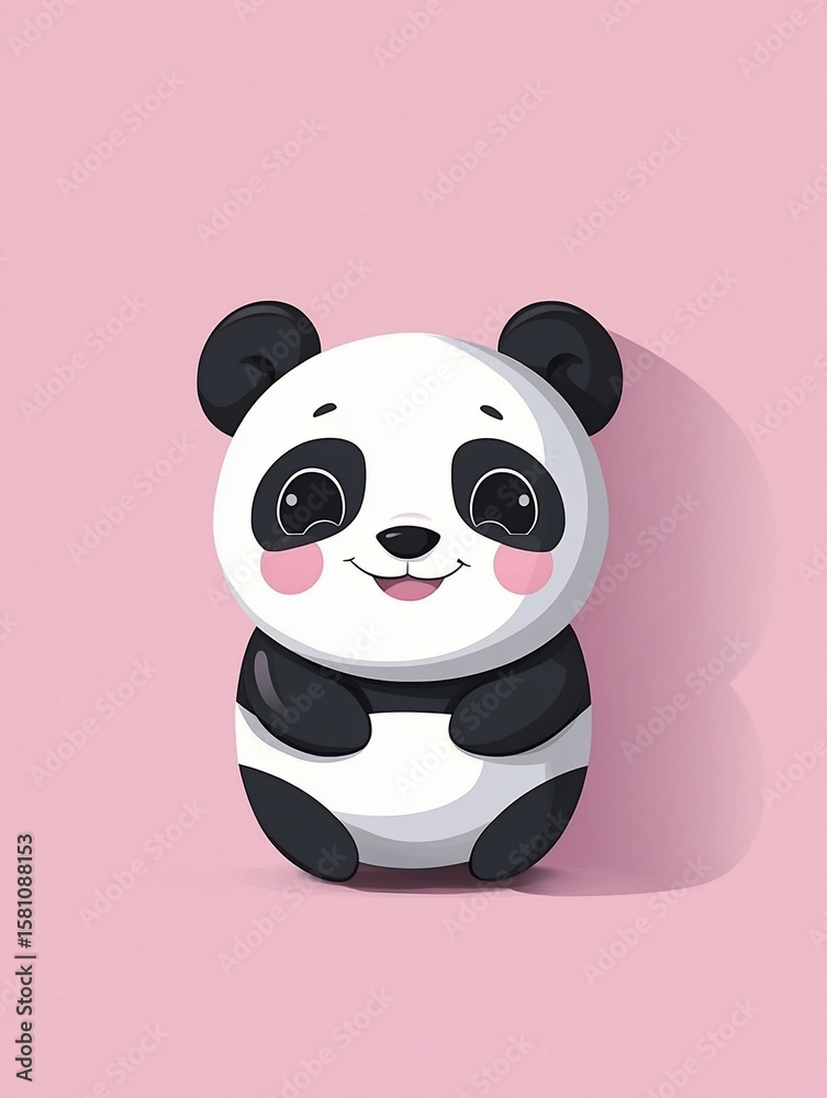 Naklejka premium Cute Panda Illustration