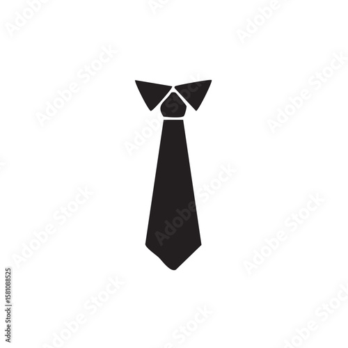 Origami paper tie shaped like a bird on a white background