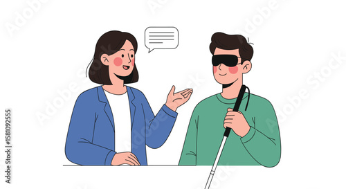 Building inclusive communication bridges for visually impaired individuals fostering understanding and accessibility