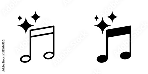 Generate ai with musical note icon