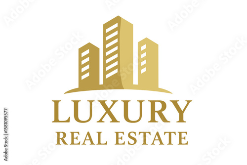 Template element for construction architecture building logo design featuring luxury and real estate logos