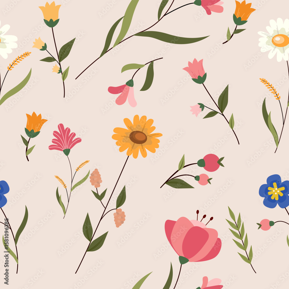 custom made wallpaper toronto digitalSeamless Floral Pattern Vector Art, Icons, and Graphics