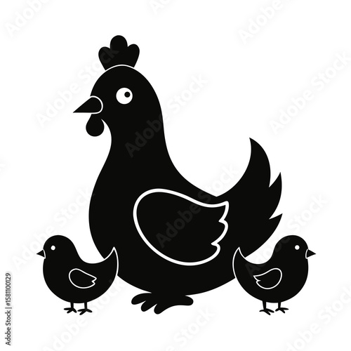 Vector silhouettes of pigeons and birds simple black bird icons set