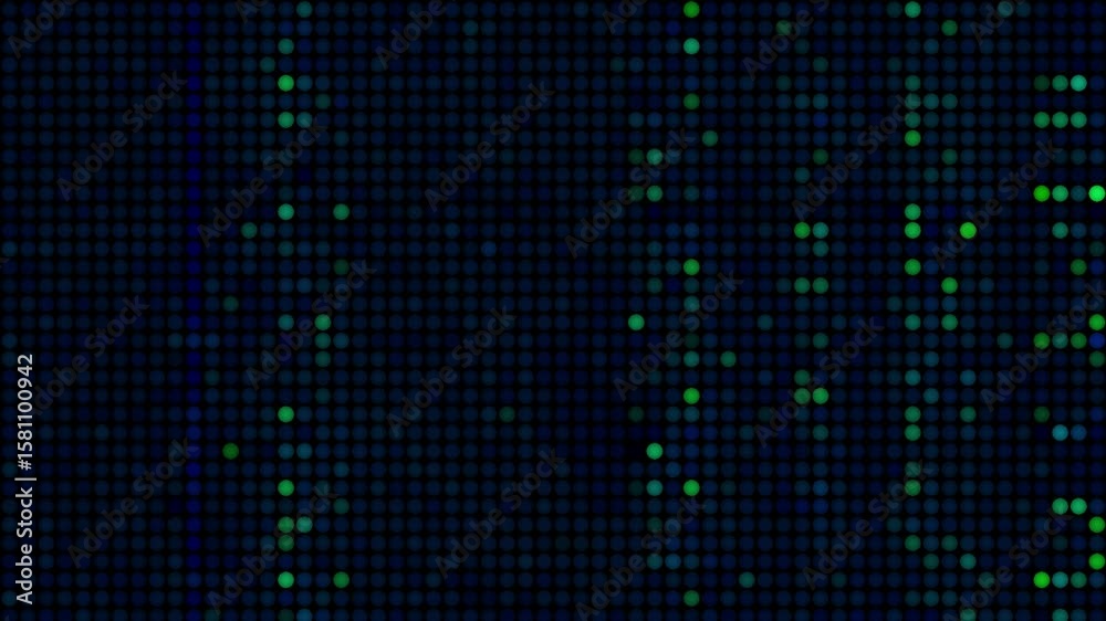 digital technology intro style halftone dots background with loop animation