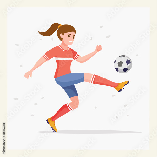 soccer player with ball