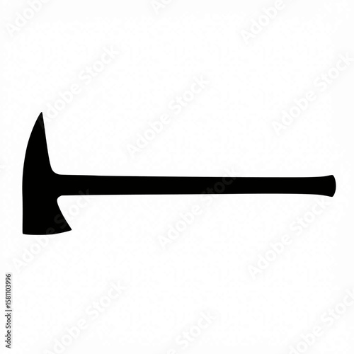 Firefighter Axe Vector Art - Essential Tool for Emergency Services and Rescue Operations