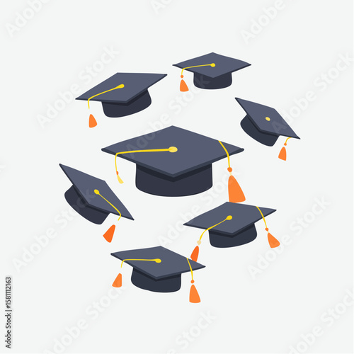 graduation cap and diploma