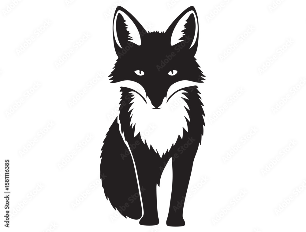 Obraz premium FOX SILHOUETTE